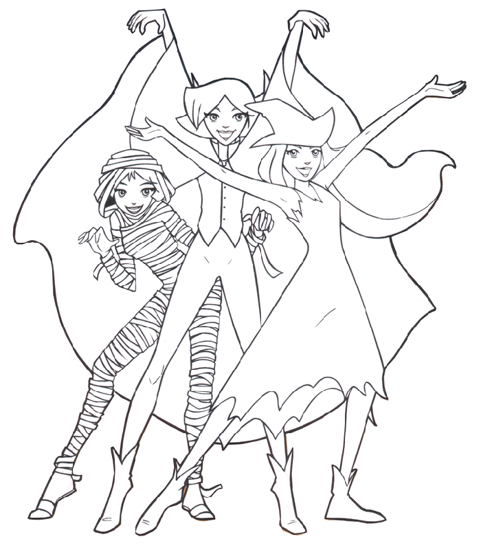 Totally Spies Coloring Pages TV Film totally spies Dez88 Printable 2020 10292 Coloring4free