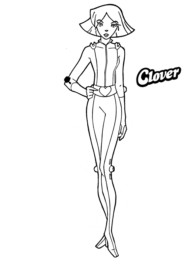 Totally Spies Coloring Pages TV Film totally spies NcRmo Printable 2020 10298 Coloring4free