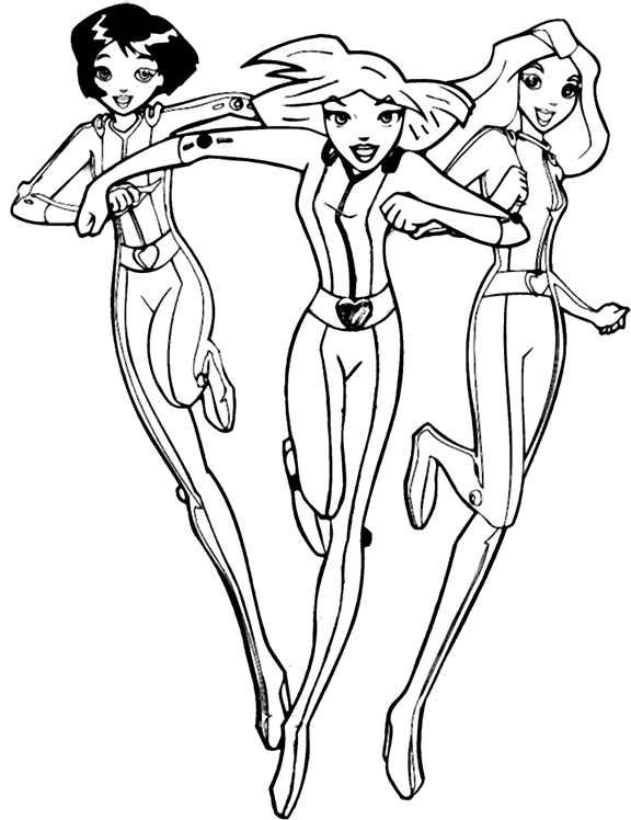 Totally Spies Coloring Pages TV Film totally spies bdB7Q Printable 2020 10291 Coloring4free