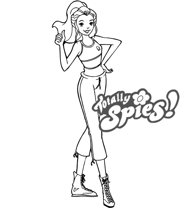 Totally Spies Coloring Pages TV Film totally spies jQQNM Printable 2020 10296 Coloring4free