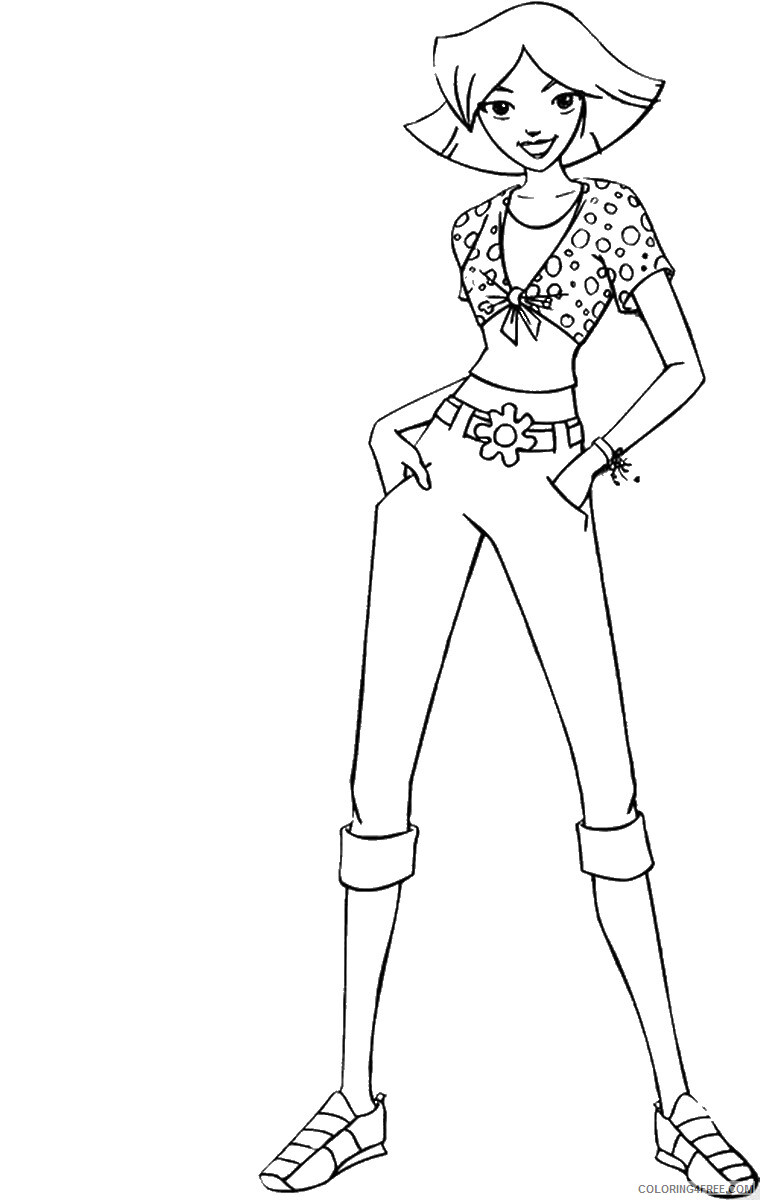 Totally Spies Coloring Pages TV Film totally_spies_cl02 Printable 2020 10280 Coloring4free