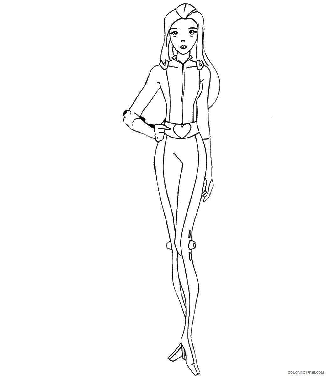 Totally Spies Coloring Pages TV Film totally_spies_cl03 Printable 2020 10281 Coloring4free