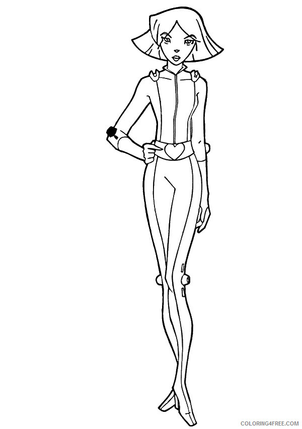 Totally Spies Coloring Pages TV Film totally_spies_cl04 Printable 2020 10282 Coloring4free