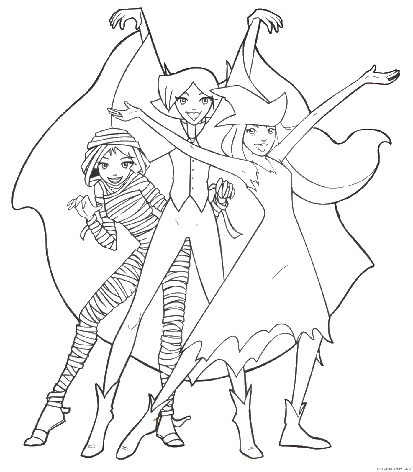 Totally Spies Coloring Pages TV Film totally_spies_cl06 Printable 2020 10284 Coloring4free