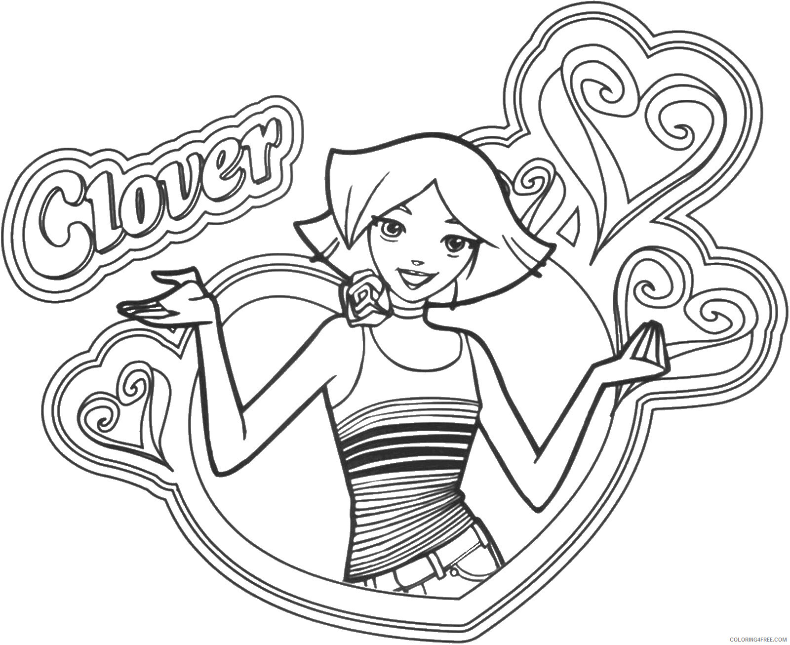 Totally Spies Coloring Pages TV Film totally_spies_cl28 Printable 2020 10288 Coloring4free