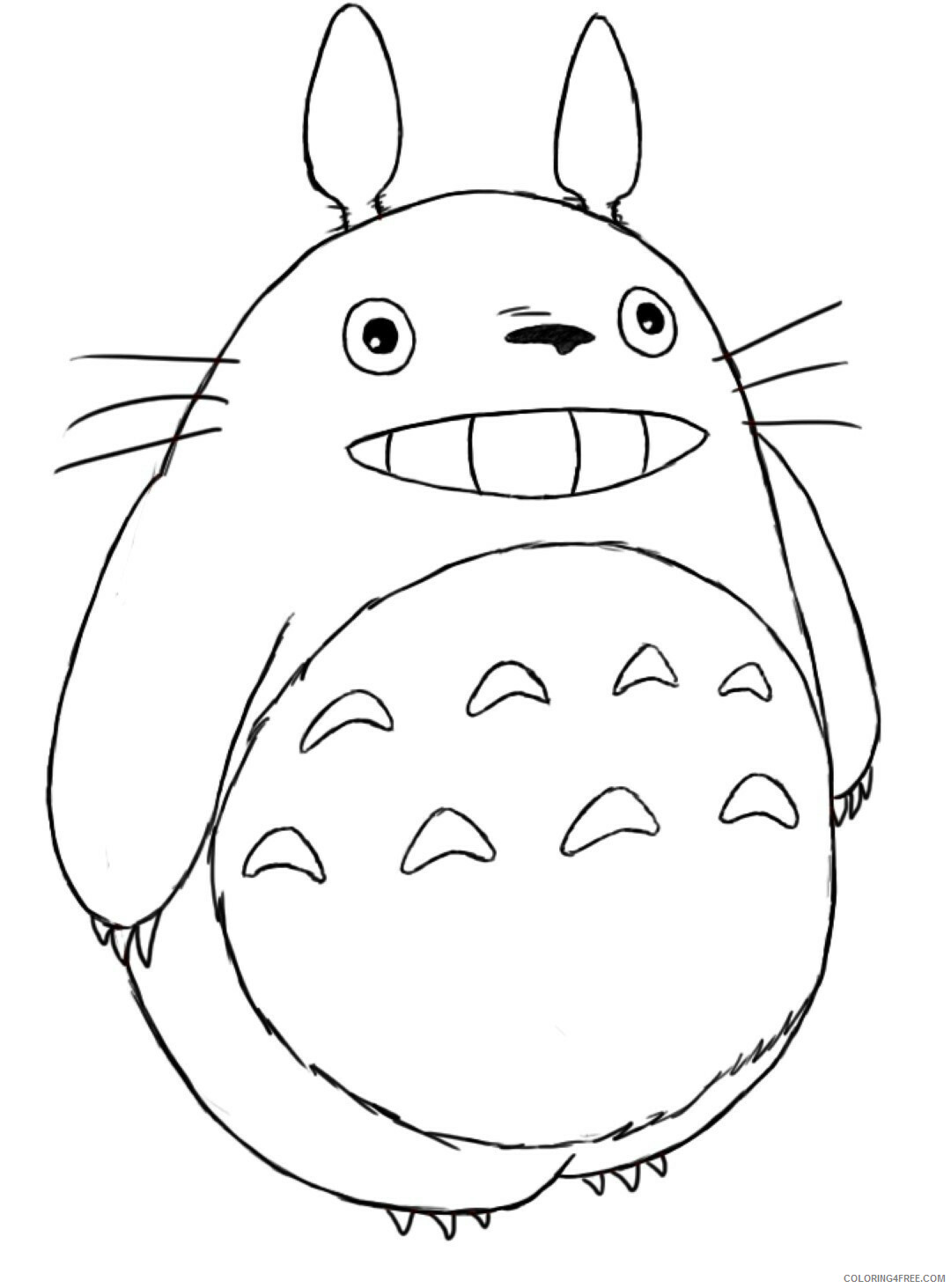 Totoro Coloring Pages TV Film Printable 2020 10321 Coloring4free