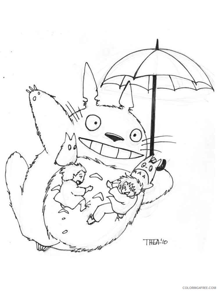 Totoro Coloring Pages TV Film totoro 11 Printable 2020 10324 Coloring4free