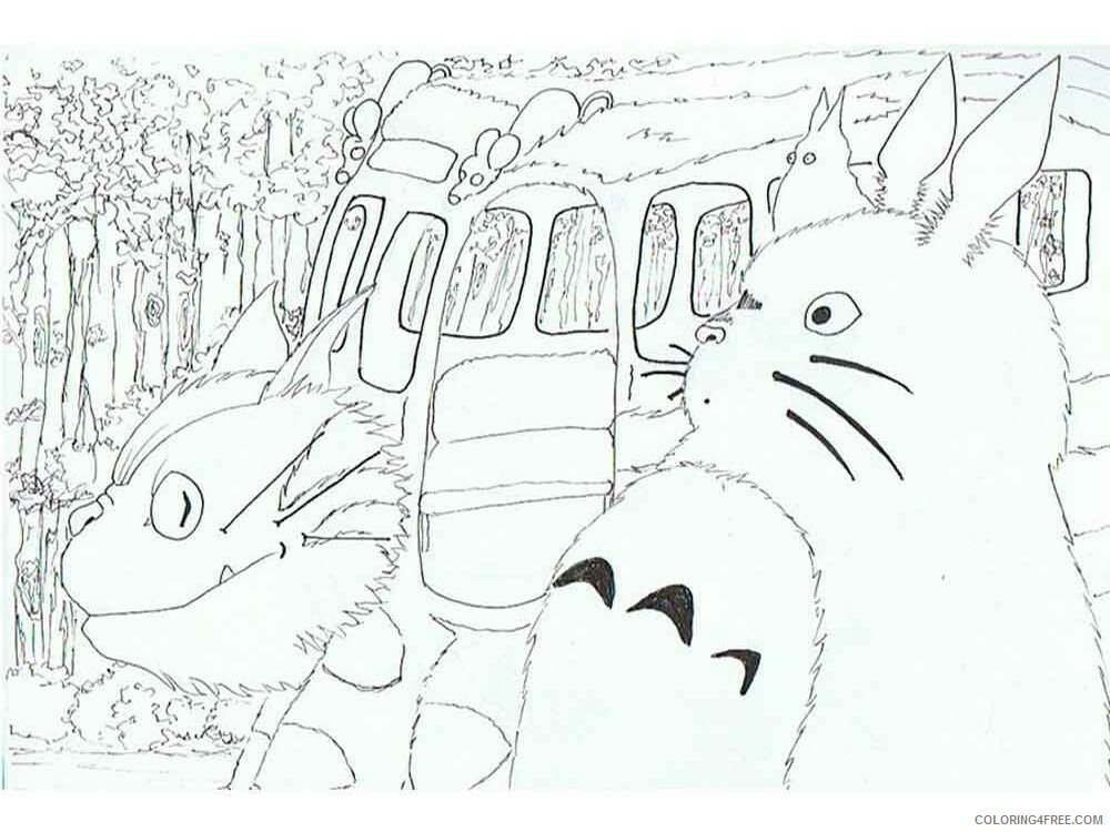 Totoro Coloring Pages TV Film totoro 12 Printable 2020 10325 Coloring4free