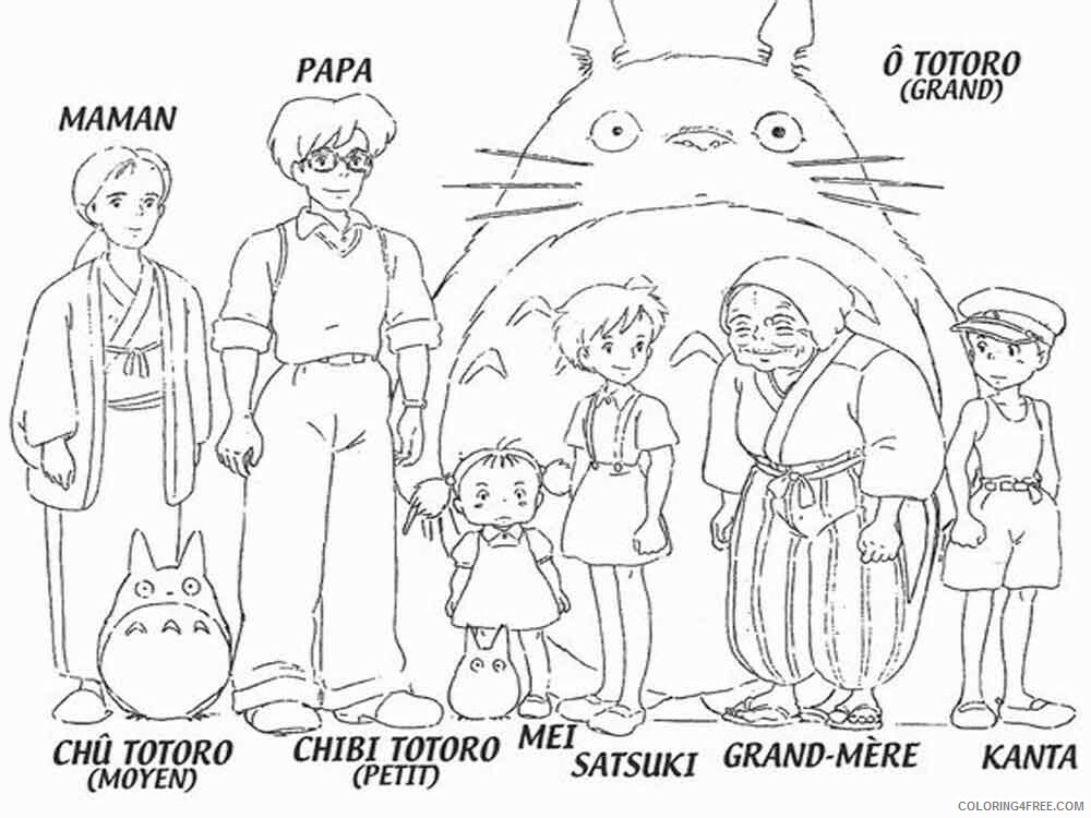 Totoro Coloring Pages Tv Film Totoro 3 Printable 2020 10330 Coloring4free Coloring4free Com
