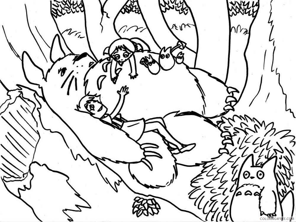 Totoro Coloring Pages TV Film totoro 7 Printable 2020 10333 Coloring4free