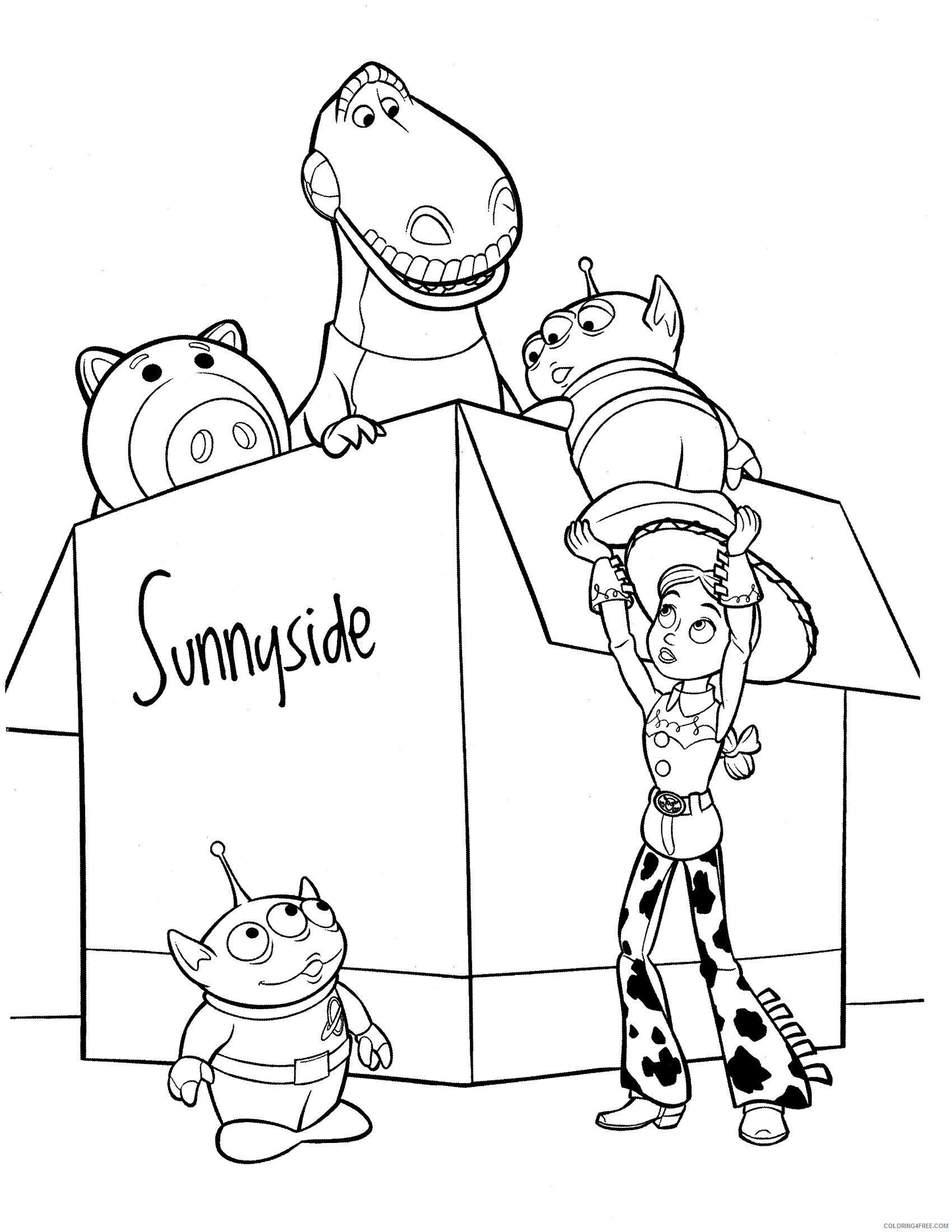 Toy Story Coloring Pages TV Film Box of Toys Toy Story 4 Printable 2020 10347 Coloring4free