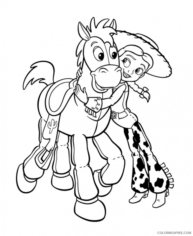 Toy Story Coloring Pages TV Film Disney Jessie Printable 2020 10355 Coloring4free