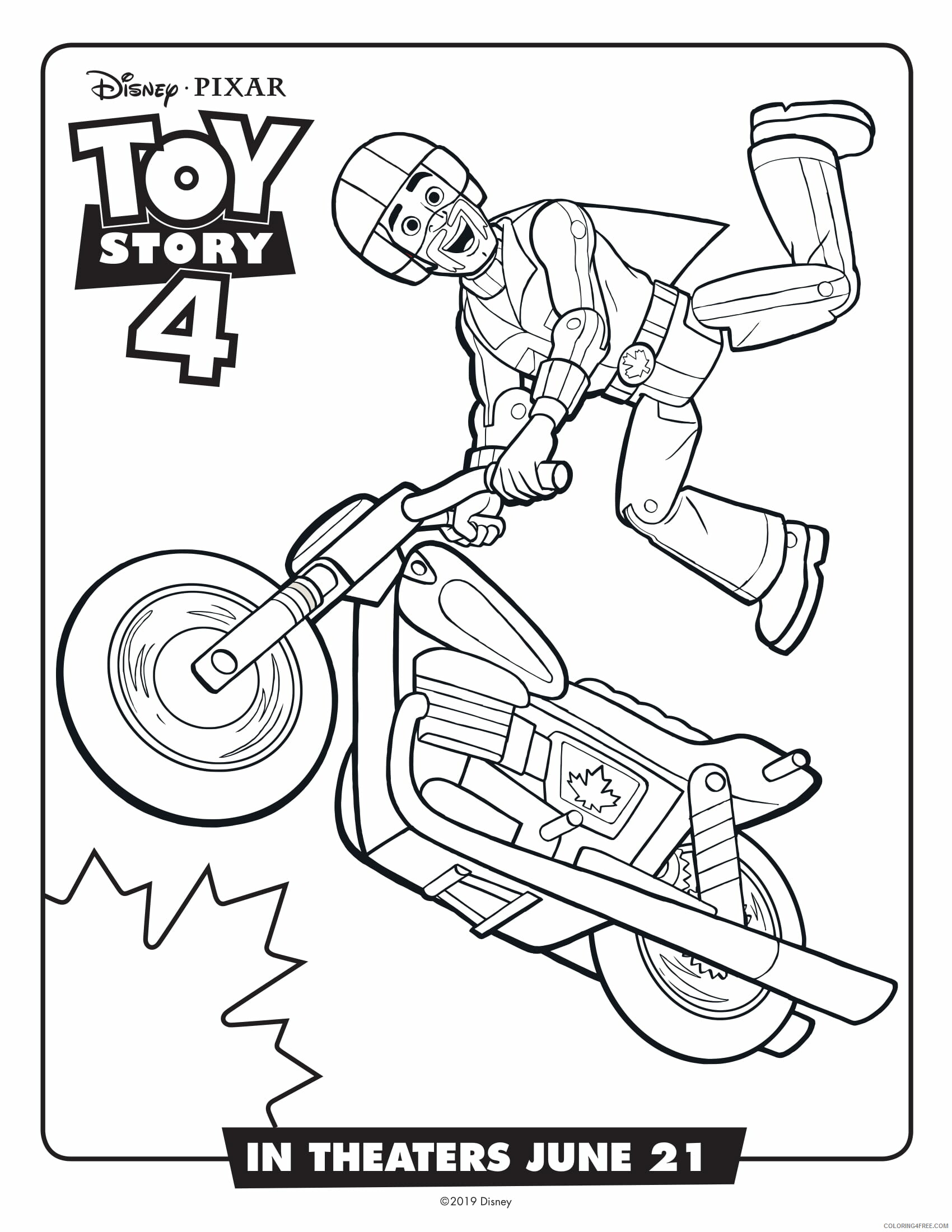 Toy Story Coloring Pages TV Film Duke Caboom Toy Story 2020 10359 Coloring4free