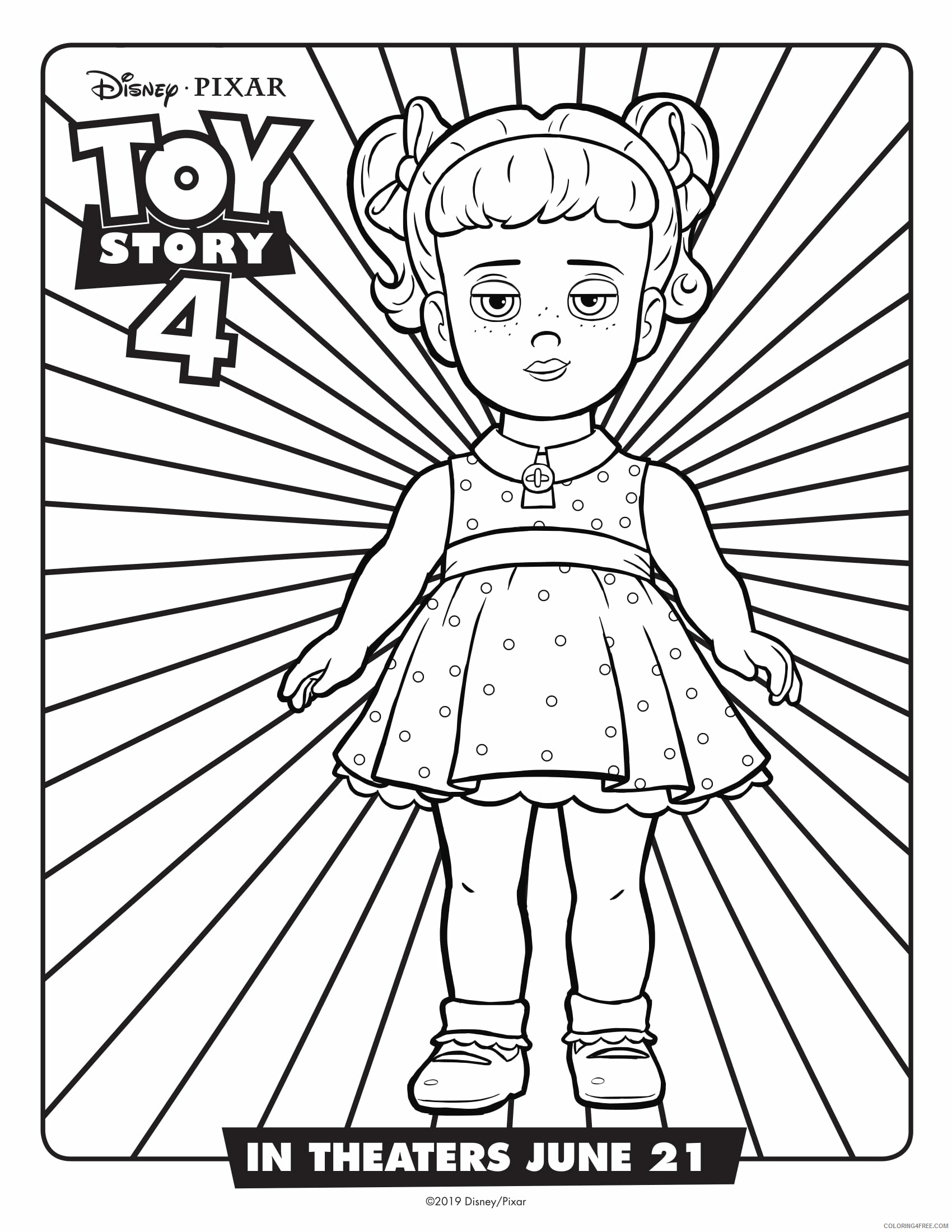 Toy Story Coloring Pages TV Film Gabby Gabby Toy Story 2020 10363 Coloring4free