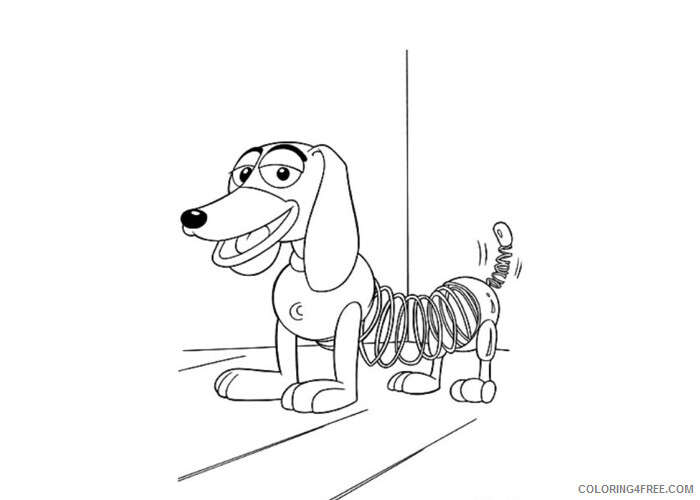 Toy Story Coloring Pages TV Film Slinky the dog toy story 2020 10374 Coloring4free