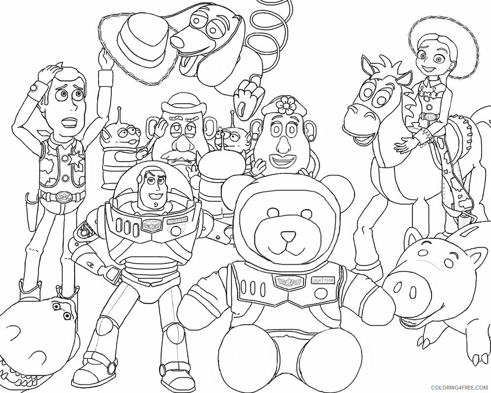 Toy Story Coloring Pages TV Film Toy Story 4 Characters Printable 2020 10447 Coloring4free