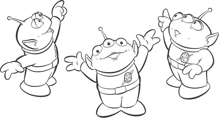 Toy Story Coloring Pages TV Film Toy Story Alien Free Printable 2020 10455 Coloring4free