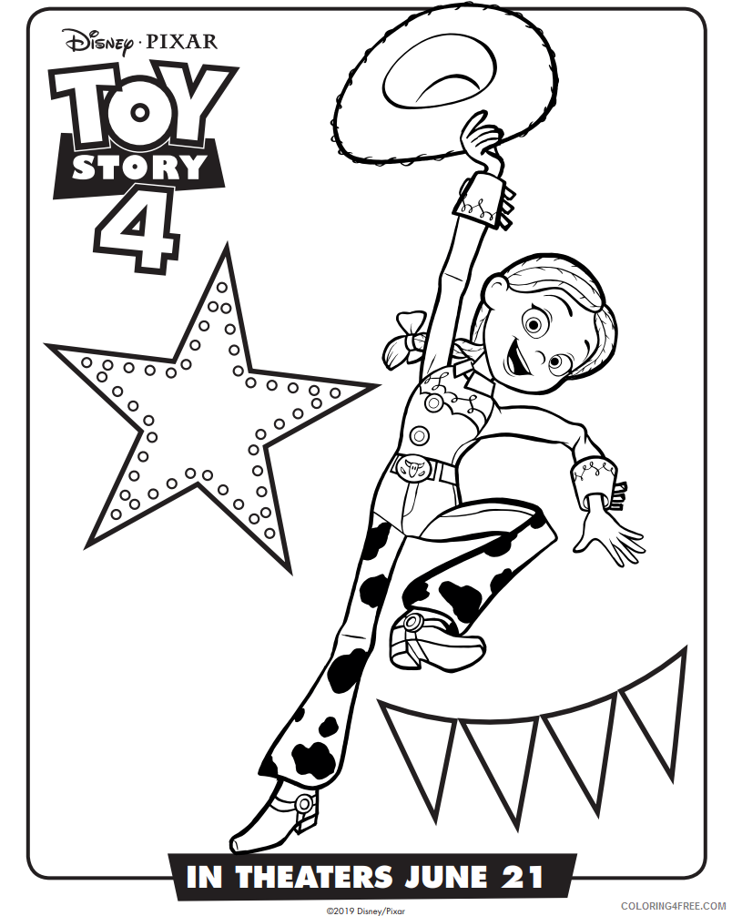 Toy Story Coloring Pages TV Film jessie Printable 2020 10342 Coloring4free