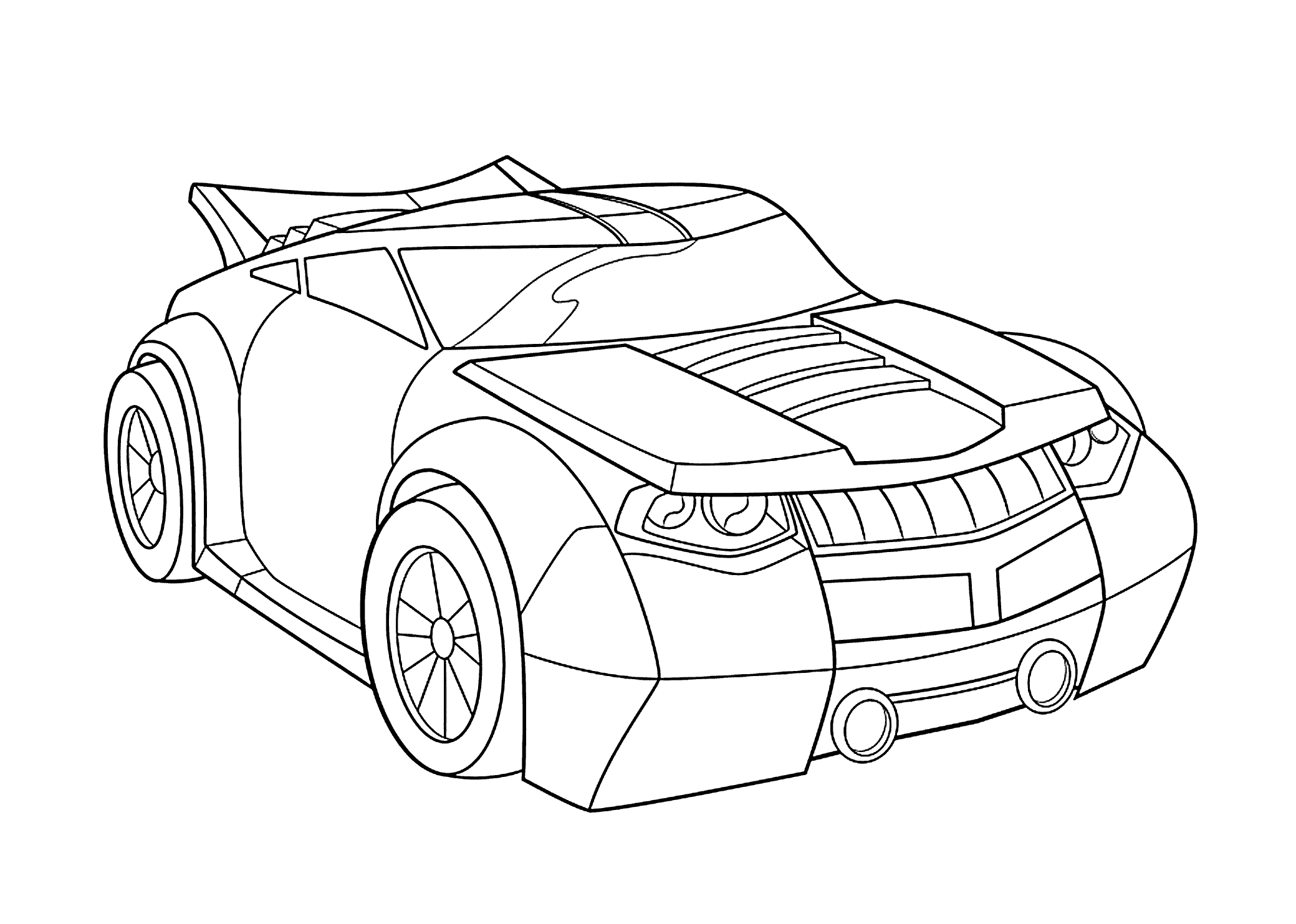 Transformers Coloring Pages TV Film Bumblebee Car Transformer Printable 2020 10559 Coloring4free