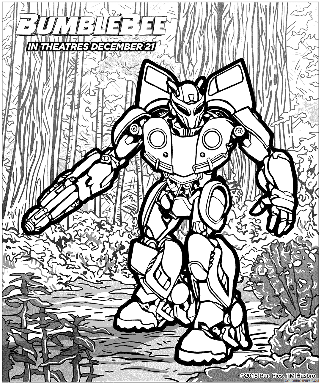 Transformers Coloring Pages TV Film Bumblebee Movie Transformers 2020 10561 Coloring4free