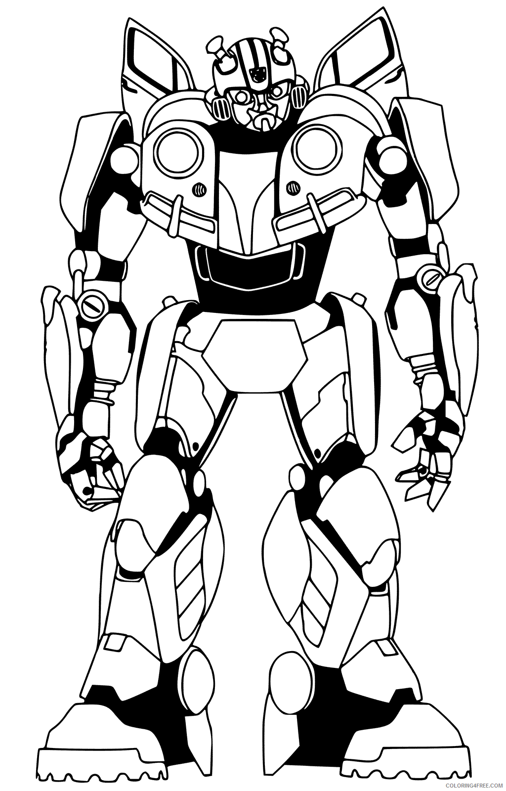 Transformers Coloring Pages TV Film Bumblebee Transformer Printable 2020 10563 Coloring4free