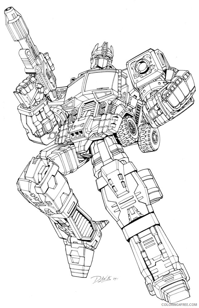 Transformers Coloring Pages TV Film Transformer For Kids1 Printable 2020 10587 Coloring4free