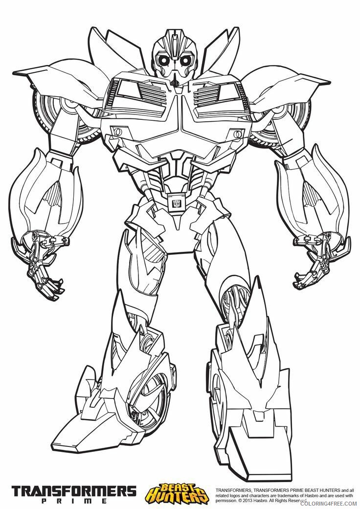 Transformers Coloring Pages TV Film Transformers Bumblebee Printable 2020 10645 Coloring4free
