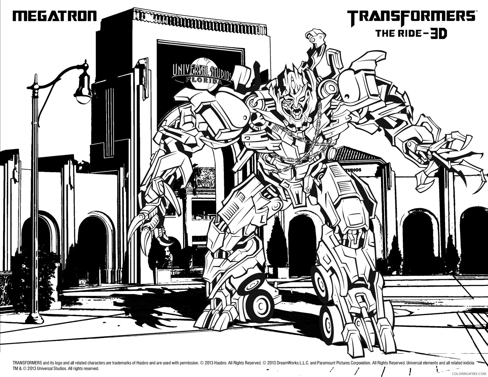 Transformers Coloring Pages TV Film Transformers Megatron Printable 2020 10671 Coloring4free
