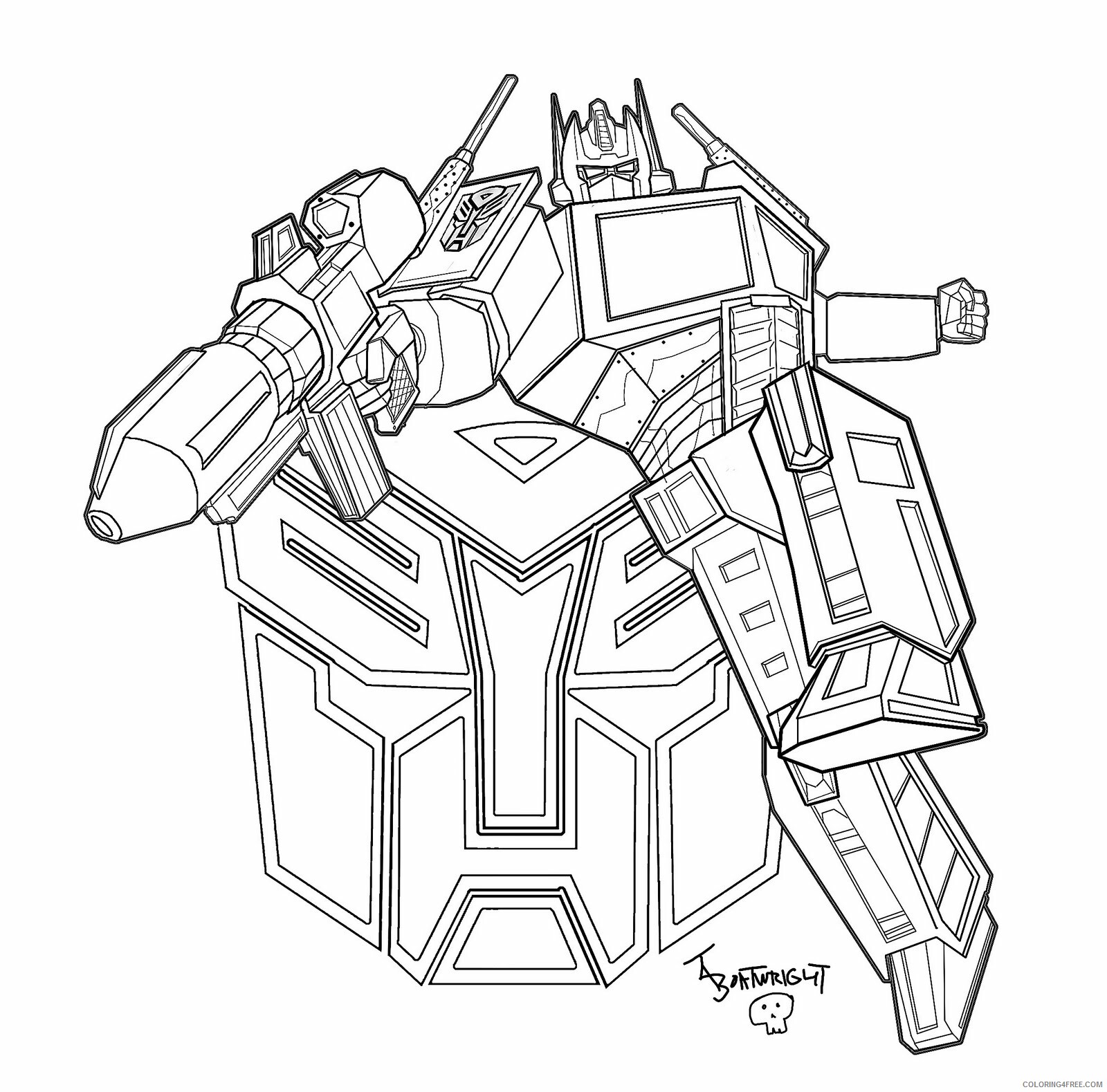 Transformers Coloring Pages TV Film Transformers Printable 2020 10647 Coloring4free
