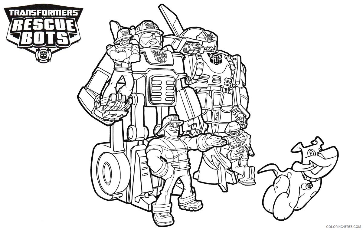 Transformers Coloring Pages TV Film Transformers Rescue Bots Printable 2020 10675 Coloring4free
