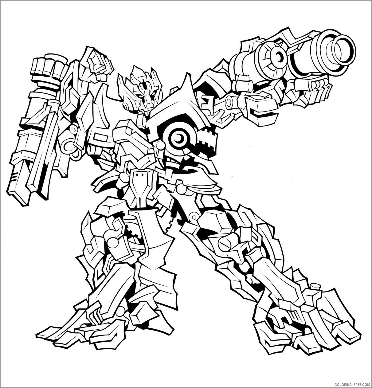 Transformers Coloring Pages TV Film transformer megatron Printable 2020 10588 Coloring4free