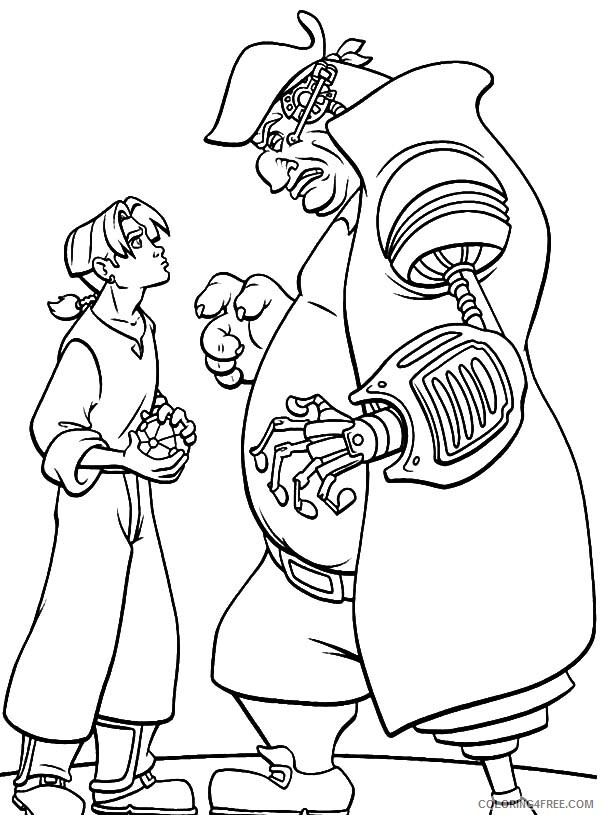 Treasure Planet Coloring Pages TV Film John Silver Want the Sphere 2020 10762 Coloring4free