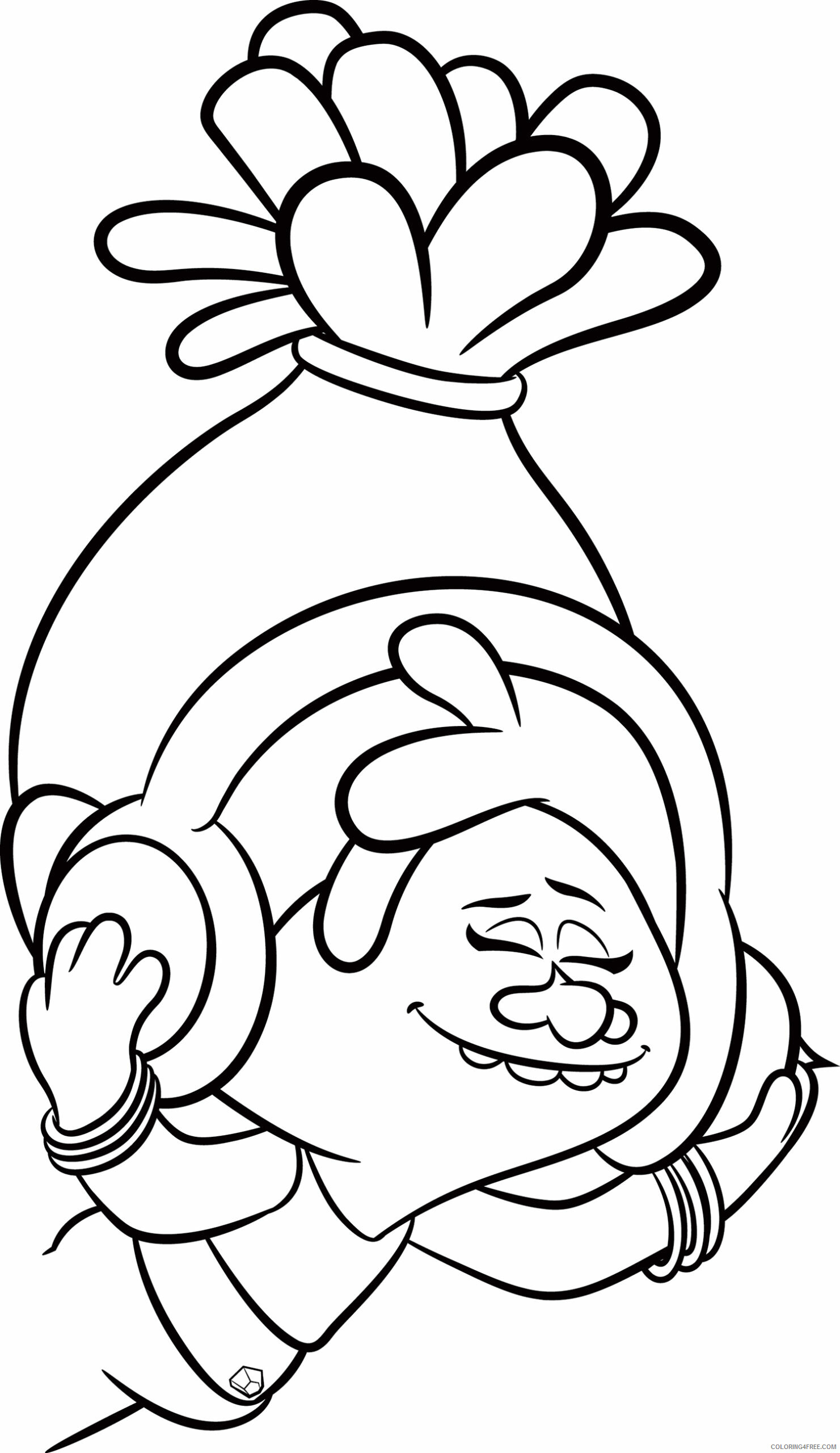 Trolls Coloring Pages TV Film Free Trolls Movie Printable 2020 10802 Coloring4free