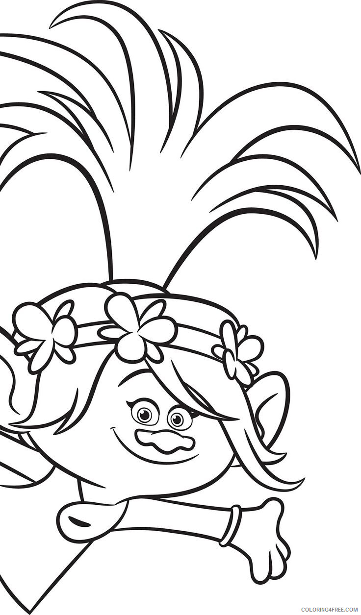 Trolls Coloring Pages TV Film Free Trolls Movie Printable 2020 10803 Coloring4free