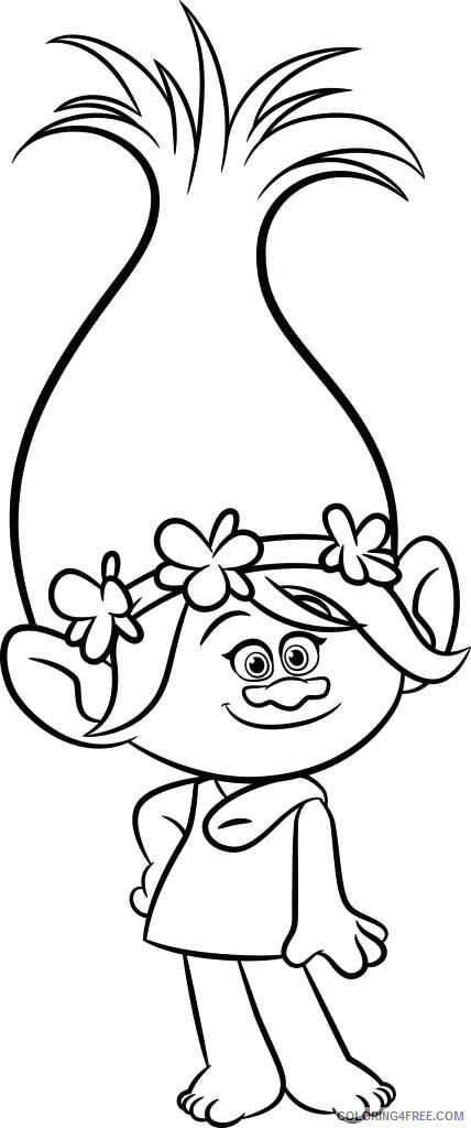 Trolls Coloring Pages TV Film Poppy Printable 2020 10809 Coloring4free