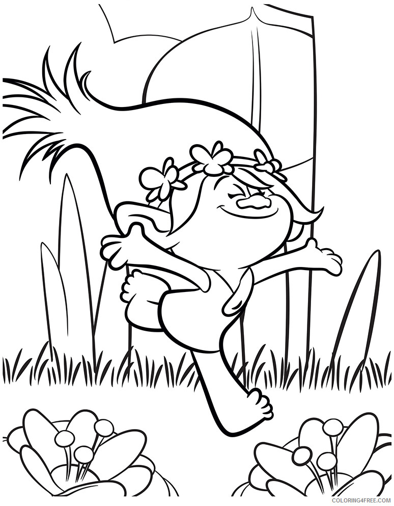 Trolls Coloring Pages TV Film Poppy Trolls Printable 2020 10811 Coloring4free