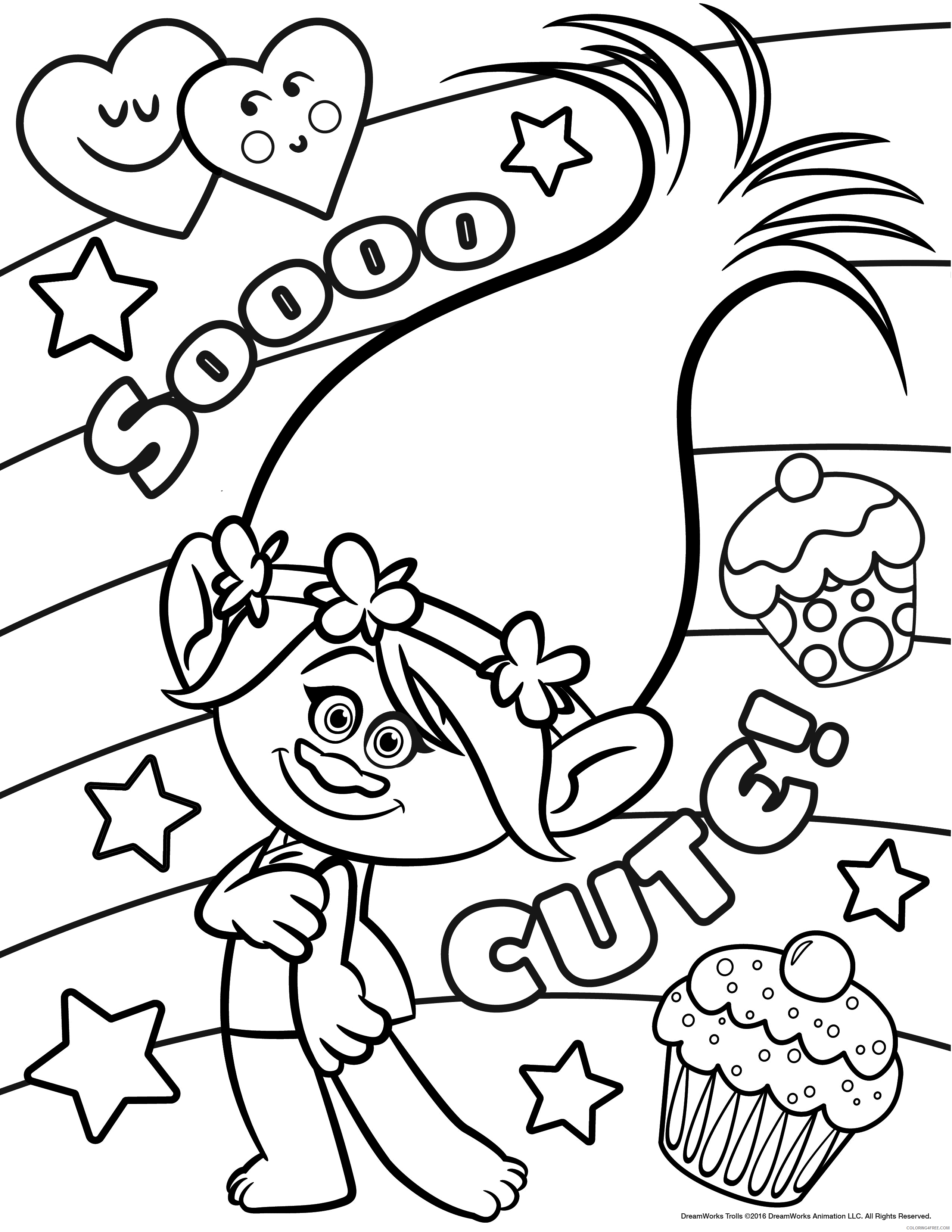 Trolls Coloring Pages TV Film Trolls Movie Free Printable 2020 10859 Coloring4free