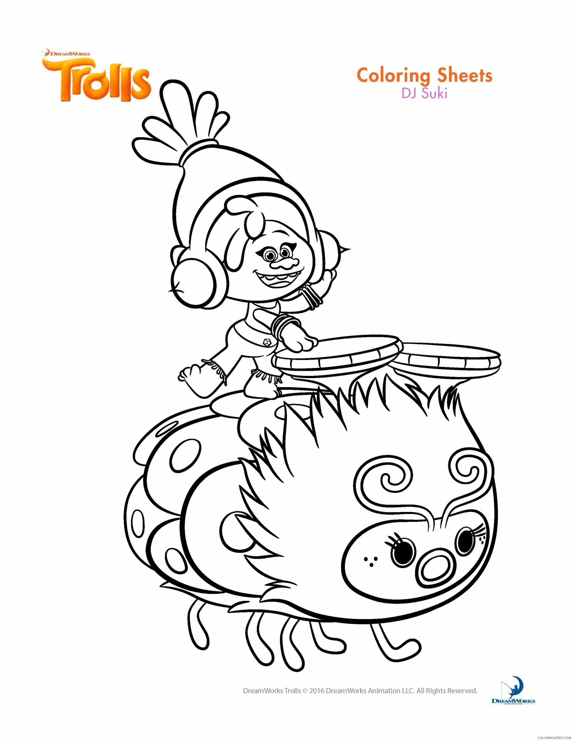 Trolls Coloring Pages TV Film Trolls Movie Printable 2020 10853 Coloring4free