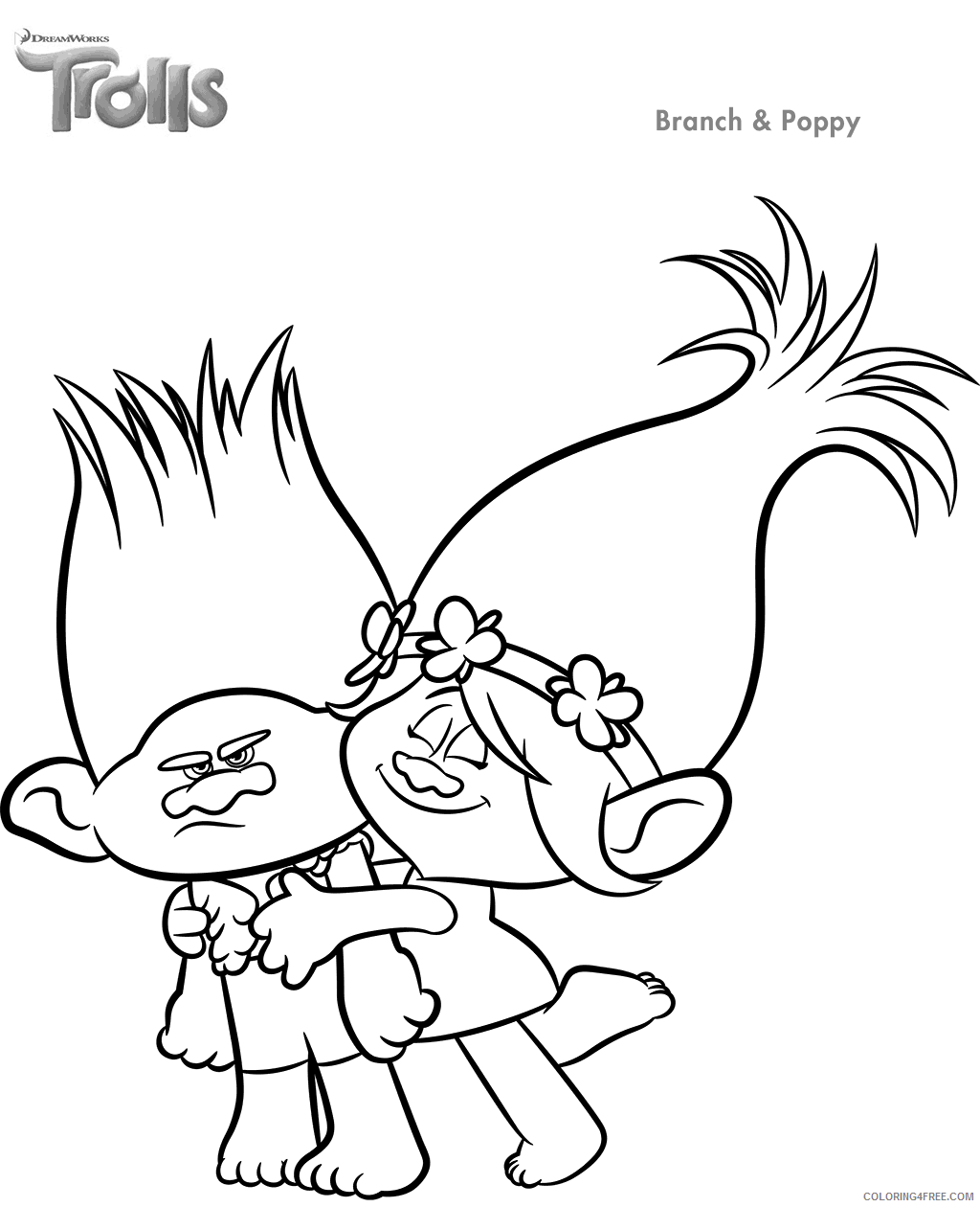 Trolls Coloring Pages TV Film Trolls Movie Printable 2020 10856 Coloring4free