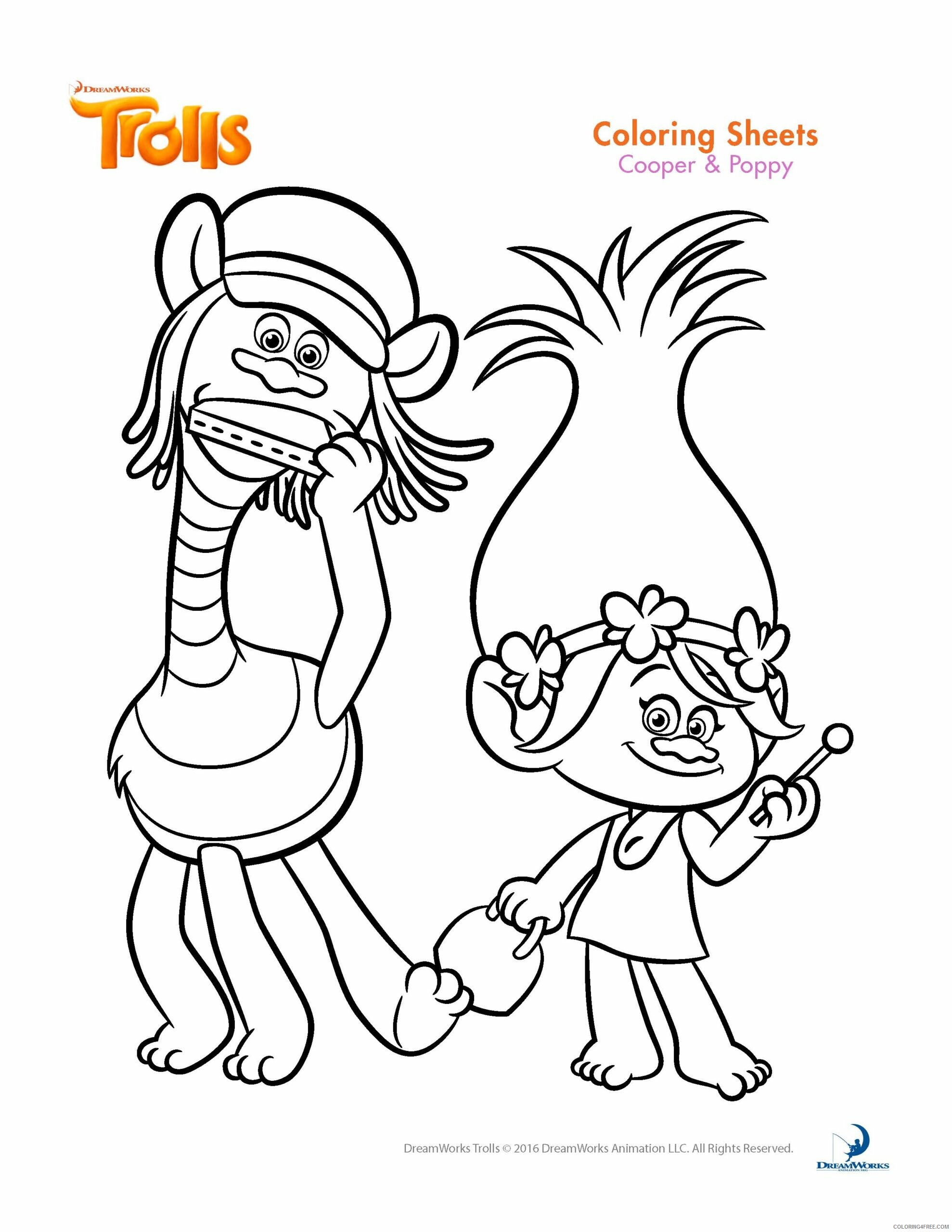 Trolls Coloring Pages TV Film Trolls Movie Printable 2020 10857 Coloring4free