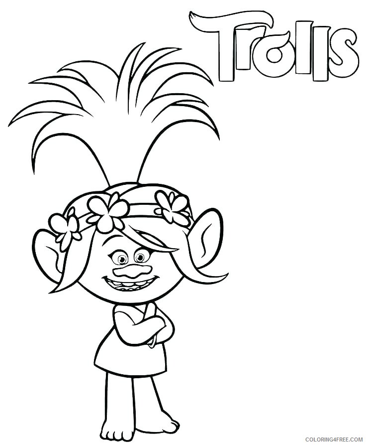 Trolls Coloring Pages TV Film Trolls Poppy Printable 2020 10833 Coloring4free