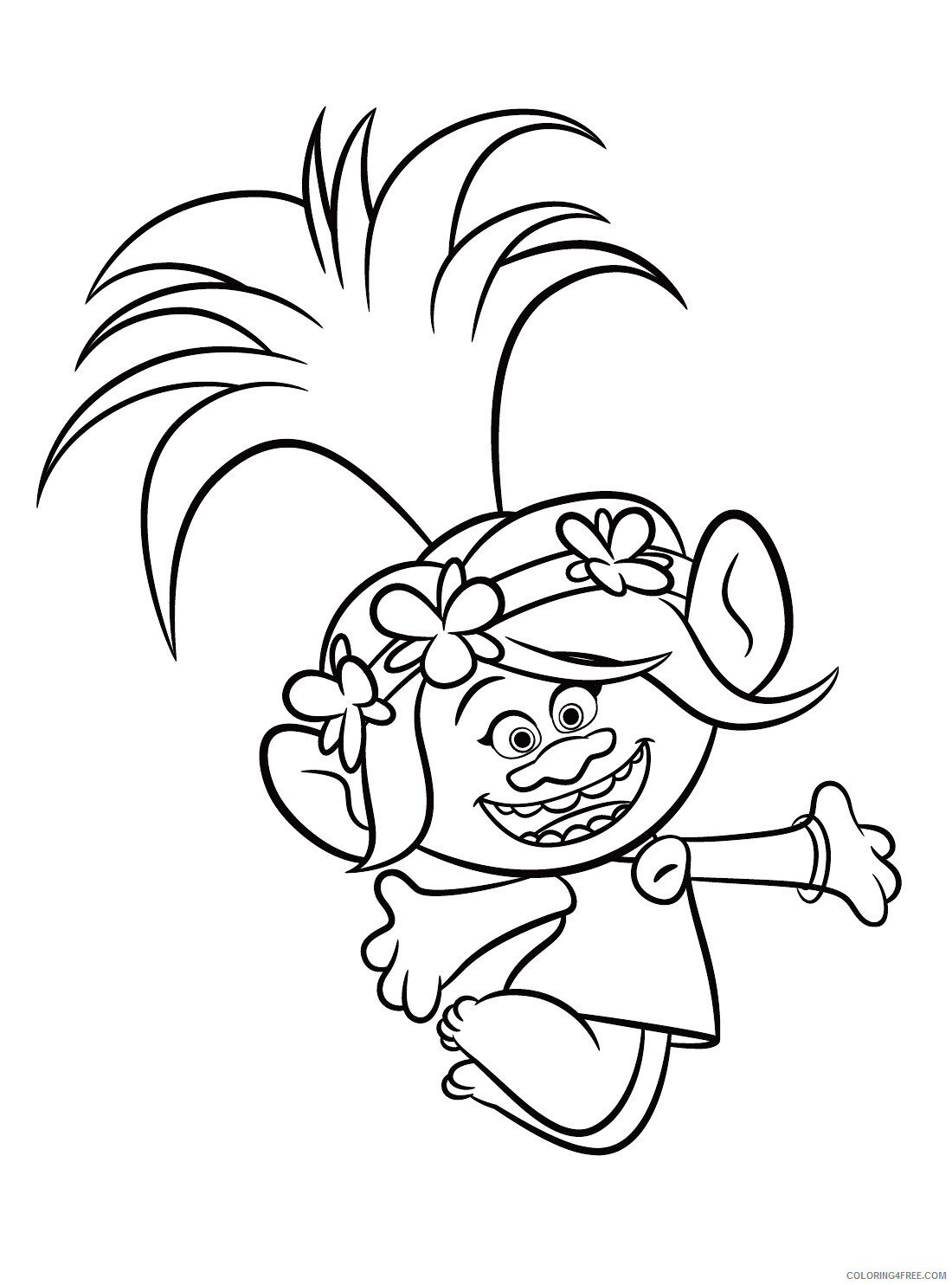 Trolls Coloring Pages TV Film Trolls Poppy Printable 2020 10863 Coloring4free