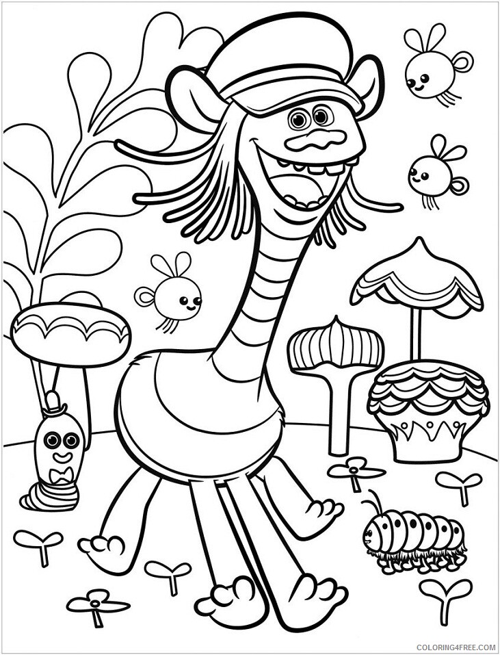 Trolls Coloring Pages TV Film image Printable 2020 10777 Coloring4free