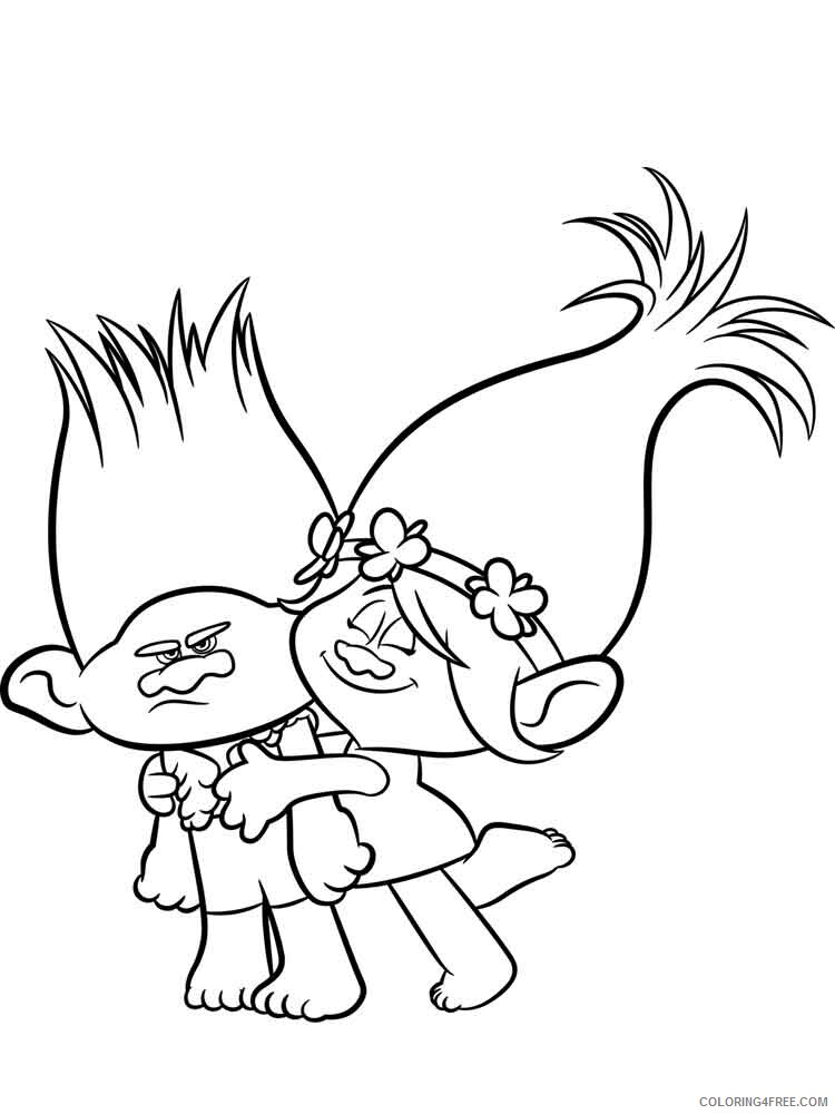 Trolls Coloring Pages TV Film trolls 12 Printable 2020 10835 Coloring4free