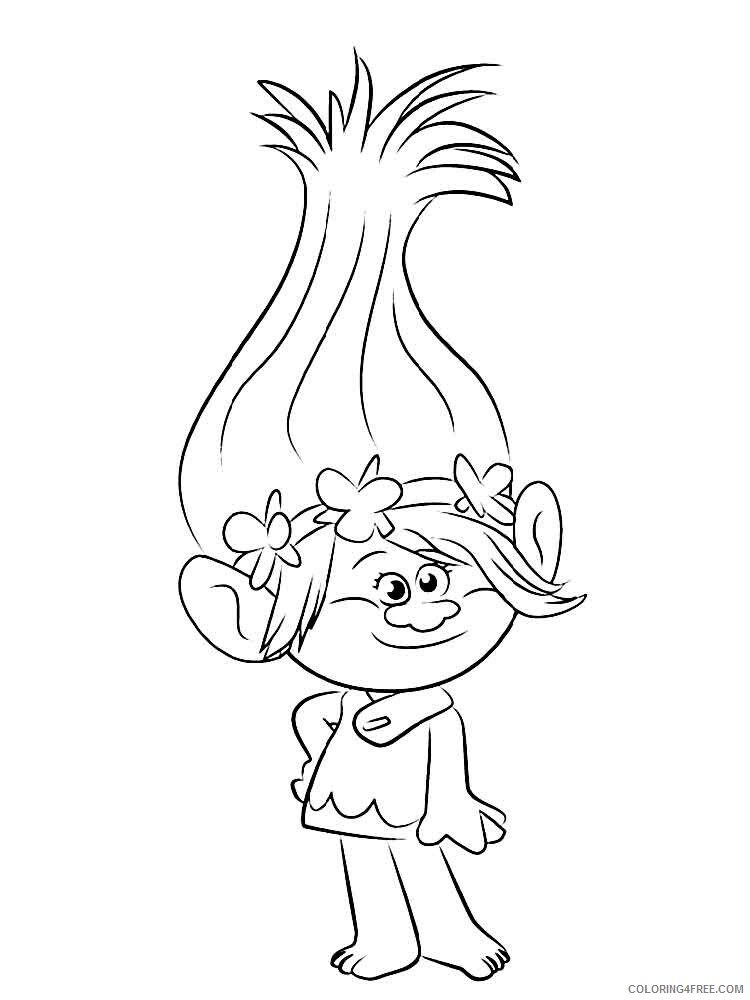 Trolls Coloring Pages TV Film trolls 13 Printable 2020 10836 Coloring4free
