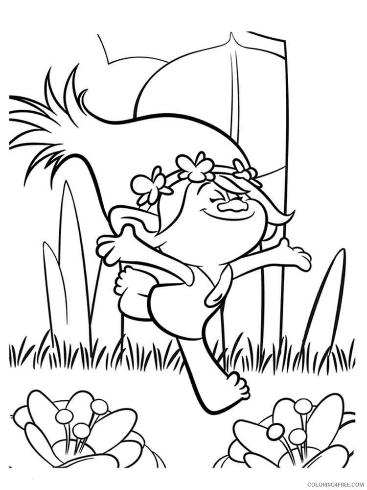 Trolls Coloring Pages TV Film trolls 16 Printable 2020 10837 Coloring4free