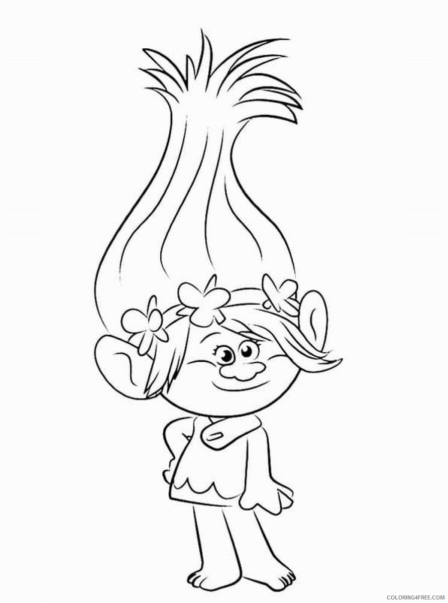 Trolls Coloring Pages TV Film trolls 5 Printable 2020 10818 Coloring4free