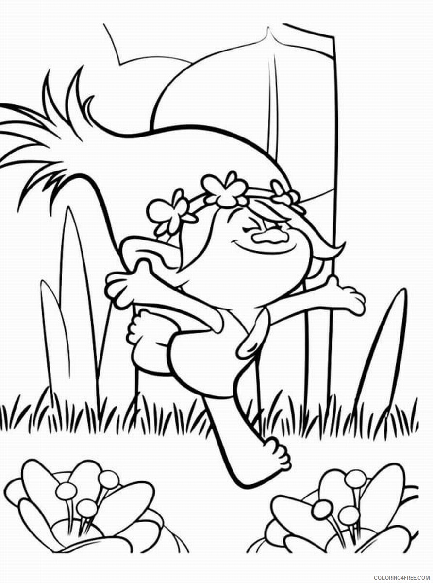 Trolls Coloring Pages TV Film trolls 6 Printable 2020 10819 Coloring4free