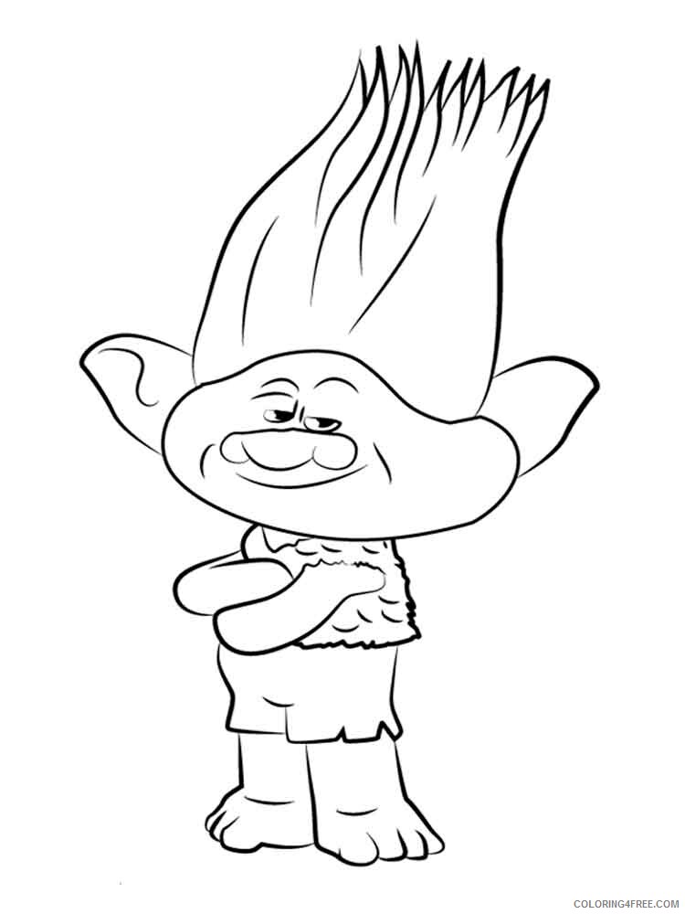 Trolls Coloring Pages TV Film trolls 8 Printable 2020 10840 Coloring4free