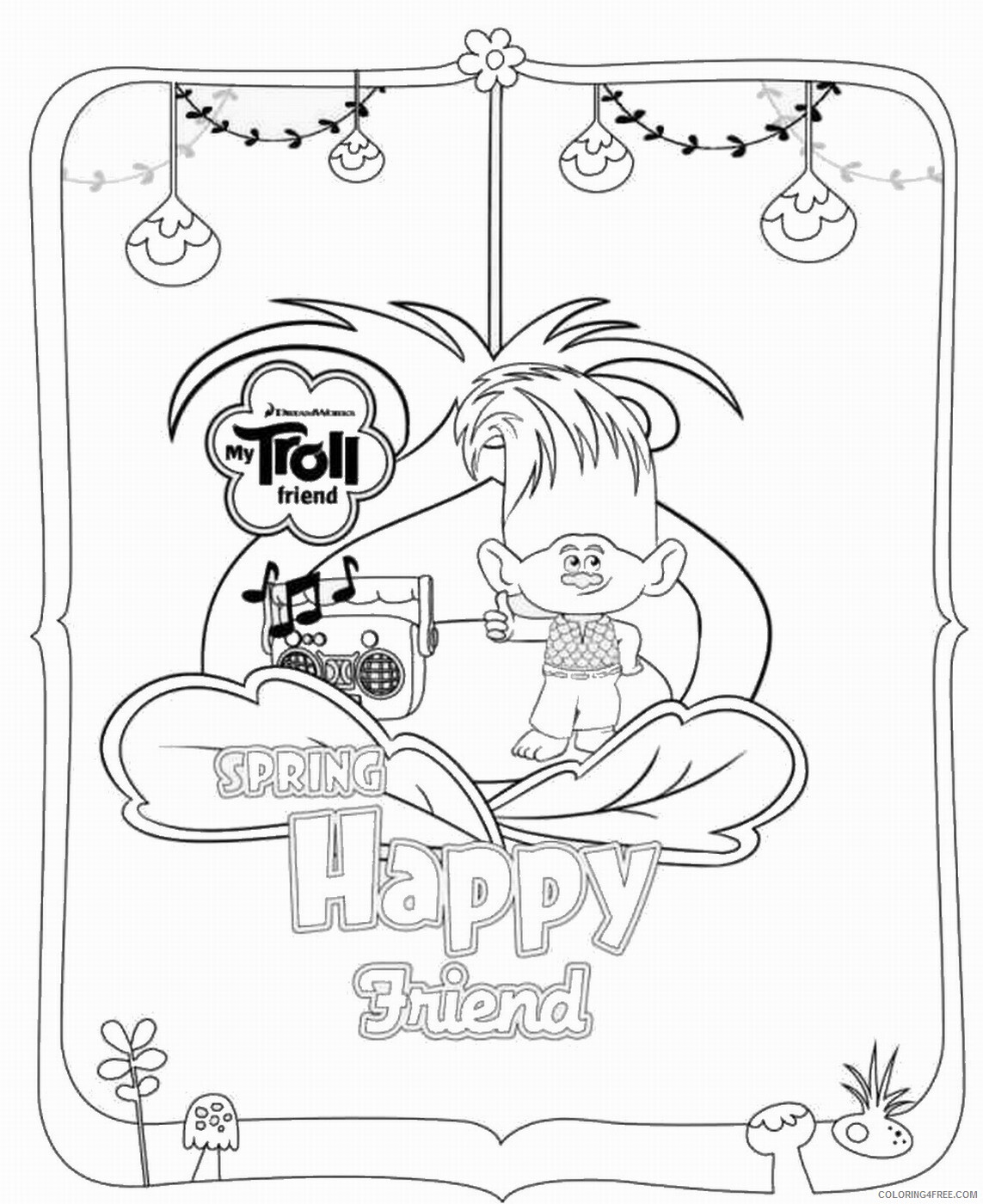 Trolls Coloring Pages TV Film trolls movie12 Printable 2020 10843 Coloring4free